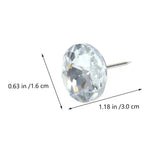 100 Pieces Crystal Upholstery Nails for Sofa, Decorative Tacks and Buttons Set for Furniture V1366-AZ2-W-21482