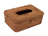 Rectangular Rattan Tissue Box Cover Rattan Woven Tissue Box Holder for Bathroom Organizer Countertop V1294-YM0706-3117230158211