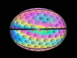 Reflective Luminous Glow Basketball Wear-Resistant PU Big hexagon 1Pc V1308-DSZKI-287
