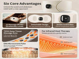 EMS Red Light Pulse Massage Belt with Heat, Portable Wearable Muscle Stimulator for Waist, Arm and V1341-ZY-KLN4LKUB-A
