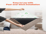 Carpet Tiles 457x457 mm, 10 Pack Carpet Square Rug Detachable & Damage-free, Self Adhesive Home V952-ZZFKDTX1818I3EISJ001V0