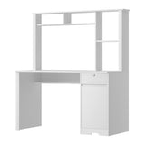 Artiss Computer Desk Office Study Desks Table Drawer Bookshelf Cabinet FURNI-Q-CD134-WH-AB