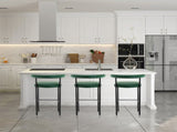 Sarantino Cedric Kitchen Bar Stool - Green BAR-STL-MRI-1045-GN