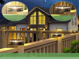 2 Pack Solar Post Lights Outdoor, IP55 Solar Fence Lights for 3.5x3.5, 4x4, 5x5 In Patio Decks, V1370-AZ4-19788