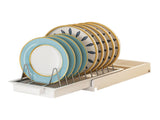 Pull Out Cabinet Organizer Stainless Steel Multifunctional Slide Out Shelves for Plates Kitchen V1294-YM0706-3118230198512