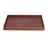 Walnut Tray Rectangular Tea Set Tea Cup Storage Plate Fruit Plate for Home Office Tea Food Fruit V1294-YM0721-3118210094111