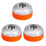 V16 Emergency LED Warning Lights 3PCS, White & Yellow Traffic Security Lamp V1263-JX-5798
