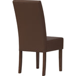 Mesi Dining Chair x2 - Cocoa Legs Mocha Colour Vinyl Upholstery V656-241346