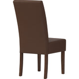 Mesi Dining Chair x2 - Cocoa Legs Mocha Colour Vinyl Upholstery V656-241346