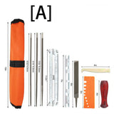 Chainsaw Chain Sharpening Kit with Roll-Up Pouch, Round Files, Flat File, Depth Gauge, Guide and V1341-ZY-M3SQ5TXT-D