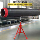 VEVOR V Head Pipe Stand Adjustable Height 28-52 Inch, Pipe Jack Stands 2500 LB. Capacity,Folding V952-GJ1107GJ000000001V0
