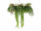 Premium Hanging Artificial Plant Arrangement with Gold Frame 40cm V637-DP8888882