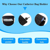 Catheter Leg Bag Holder,Fabric Catheter Sleeves Urine Leg Bag Holder-Adjustable Urinary Dage Bag V1370-AZ4-17940