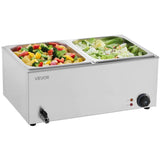VEVOR Commercial Electric Food Warmer 3-Pan Countertop Buffet 16L Bain Marie V952-SYSPBWQPTK11ZOOJ0V3