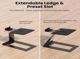 Desktop Speaker Stands Pair, Speaker Riser for Most Small & Medium Bookshelf,for Computer V1369-AZ3-W-11406