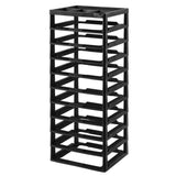Plastic Storage Organizer 10-Tier Large Capacity with Organizer Top Black Frame V952-JTZCCHTZ10CJWVVC4V0