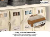 1x Kitchee Foldable Bed Sheet Storage Box - Linen and Closet Organiser Beige V238-SUPDZ-41188856037456