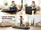 Everfit Walking Pad Treadmill 2 in 1 Foldable Under Desk for Home Gym With 38cm Belt With APP TMILL-380-FD-BK