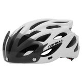 Road Bike Helmet Mountain Bike Helmet Cycling Helmet With Visor Bicycle Helmet - White - Size V1106-140-330002-WHT-M55-59CM