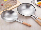 Serving Spoon Stainless Steel with Wooden Handle, Kitchen Scoop V1192-AZ-W-32621
