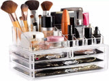 Acrylic Makeup Organizer 4 Drawers Transparent Makeup Stand V1237-ZY-506-0524