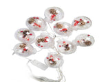 Globe String Lights Santa Style Powered Safe PVC Christmas String Lights for Home Cafe Party V1294-YM0703-3119230005311