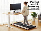 Artiss Electric Treadmill with 140cm Automatic Standing Desk Walking Pad 360mm SDTM-114G-WHNT-140-360PAD