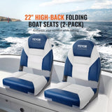 Boat Seats, 555 mm High Back Boat Seat, Folding Boat Chair with Thickened Sponge Padding and Hinge, V952-ZDCZYGKB2J00F5L1EV0