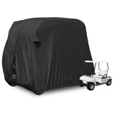 210D Black Cart Cover Waterproof Rainproof Dustproof Cover for Golf Cart Home Supplies V1294-YM0901-3117200104511