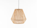Natural Woven Bamboo Empire Pendant Lamp Hanging Light Bell Shade Boho Tropical V563-75183