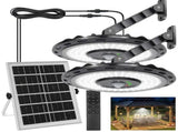 3000LM Black Solar Sensor LED Lights with Dual Head for Outdoor Use V178-59179