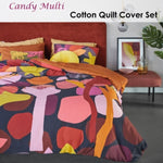 Bedding House Candy Multi Cotton Sateen Quilt Cover Set Queen V442-HIN-QUILTCS-CANDY-MULTI-QS