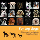 NEATAPET Shade Roof for 3x3m Dog Run Pet Enclosure, UV & Water Resistant, Black colour V219-PETDGENTPA38K