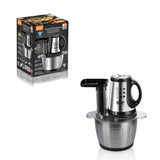 Multifunctional Electric Food Processor and Meat Grinder with 3.0L Stainless Steel Bowl, 300W V1341-ZY-QFCALJ6B-SILVER