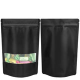 100 Resealable Mylar Stand Up Bags 36x25cm - Black Food Packaging Zip Pouch V238-SUPDZ-40209005805648