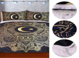 3pcs/set 3D Print Star Moon Pattern Duvet Cover Pillow Cases Bedding Set V1294-YM0901-JY28963-02