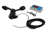 Tower Crane Anemometer Wind Speed Alarm USB 3 Fan Blades Accurate Aluminium Alloy Power Failure V1294-YM0706-3111230216211