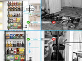 CARLA HOME 6 Tier Adjustable Baskets Over Door Pantry Organiser for Home Kitchen LSB-36118