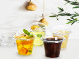 432x 14oz Premium Plastic Clear Cups BPA Free - with Dome Lids V563-CP1411-24L-1BOX