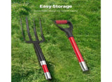 4 Tines Garden Fork Fiberglass Handle 45 in Spading Pitchfork Heavy Duty V952-HYCWJCGC4C1JX8KB8001V0