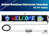 36"x 8" LED Sign,Programmable LED Sign,Flexible Scrolling LED Message Display,Bluetooth APP,DIY V1107-CS-FNECN34