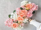 Wedding Dining Table Flower Centerpiece Floral Wedding Centerpieces for Tables Runner Artificial V1294-YM0523-220323HJ01-5