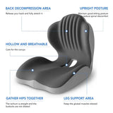 Ergonomic Memory Foam Seat Cushion provides comfortable lumbar and back support, suitable for office V1232-ZKJYZD001