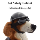 Size S Black Pet Helmet & Goggles Set - Adjustable Safety Gear for Dogs, UV Protection, Durable ABS V888-ELOSUNG17328