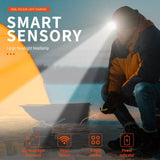 BROUIT LED Motion Sensor Head Torch Headlight Rechargeable Headlamp Waterproof V201-W12520370