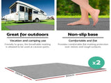Weisshorn 3M X 2.5M Annex Matting Floor Mats Mesh Caravan Camping Annexe 2pcs ANNEXE-MAT-3M-GREY-LX2