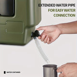 Green 20L Water Container Camping Water Container Outdoor Water Storage Portable V1102-DSZ-WC-20L