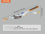 Come Along Winch, 5 Ton Max Pulling Capacity, 3.5 m Steel Cable, 3 Hooks, Heavy Duty Ratchet Power V952-GSSJXQ5T13YC77Z63V0