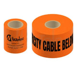 Matelec Underground Warning Tape Lead Free Low Density Polyethylene Plastic Film Orange 100m L x V1202-V1-MTLTAPE-WARN-100