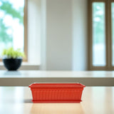 Gardening Pots Dark Red Plastic for Indoor and Outdoor Use 2Pcs V1192-AZ-W-31499